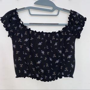 Off the Shoulder Crop Top